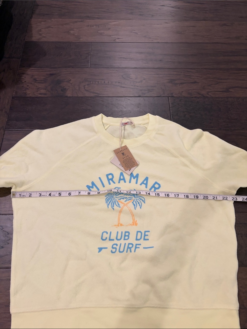 New with Tags Faherty Beach Fleece Crew Sz L - Picture 8 of 8